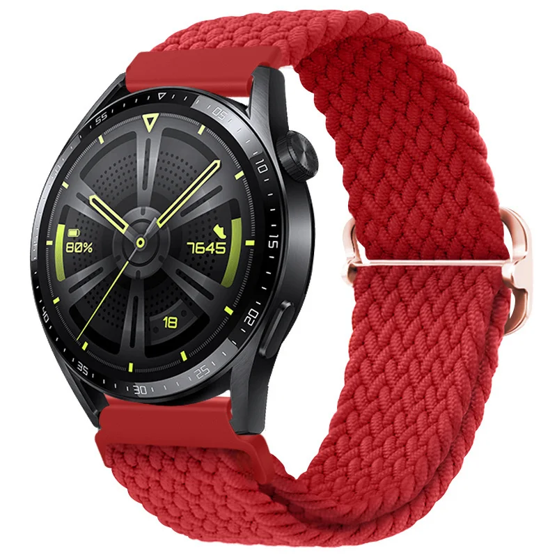 BStrap Elastic Nylon remienok na Garmin Vivoactive 5 red