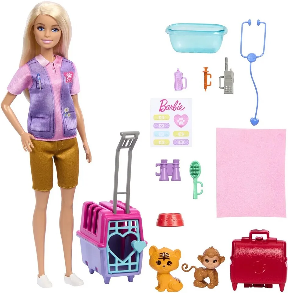 Mattel Barbie Bábika zachraňuje zvieratá blondínka 