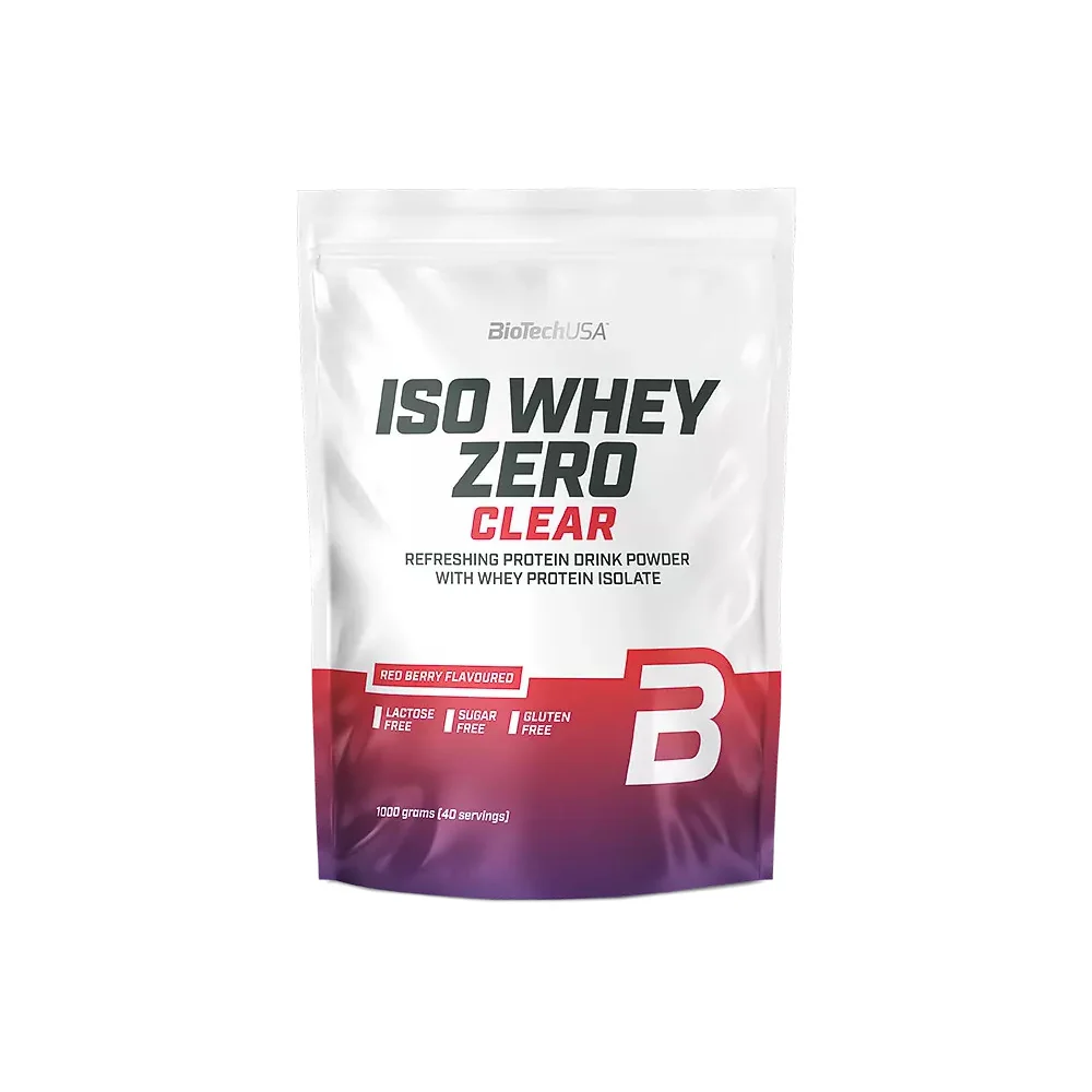 BioTech USA Iso Whey Zero Clear 1000 g red berry