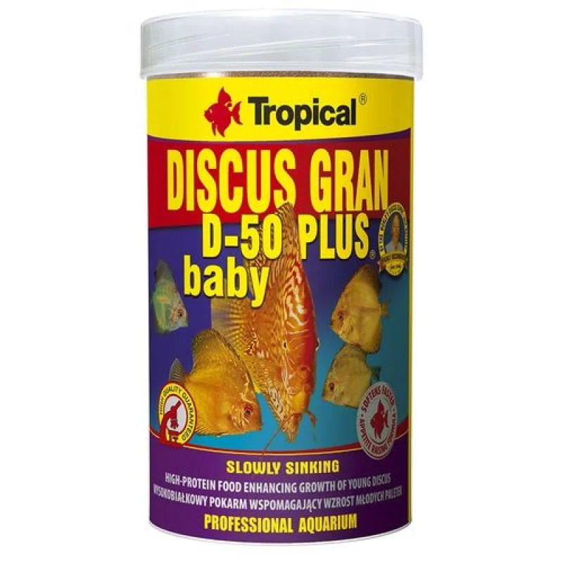 TROPICAL Discus Gran D-50 Plus Baby 100ml/52g granulované krmivo pre diskusy