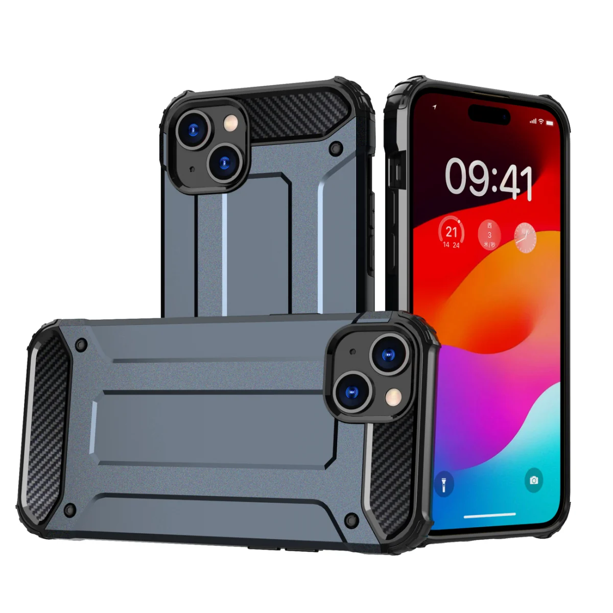 MG Hybrid Armor kryt na iPhone 15 Plus, modrý 