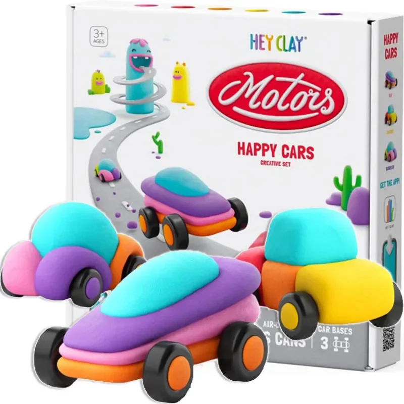 HEY CLAY Eco Cars Modelovacia hmota - Autá HCL60901