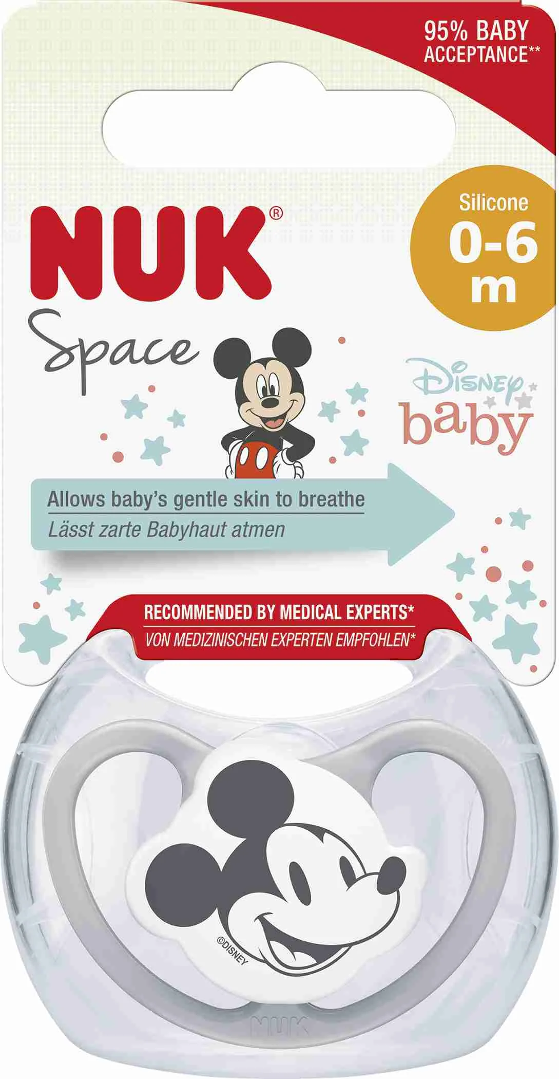 NUK Cumlík Space DISNEY Mickey 0-6 m. box