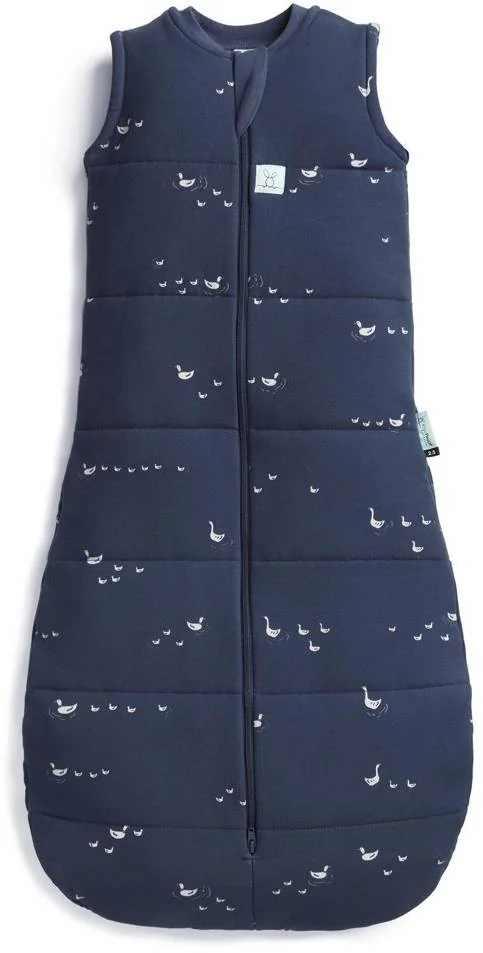 ERGOPOUCH Vak na spanie organická bavlna Jersey Lucky Ducks 8-24 m, 8-14 kg, 2,5 tog 1×1 ks, vak na spanie