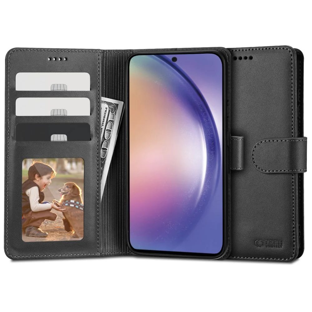 Tech-Protect Wallet knižkové puzdro na Samsung Galaxy A54 5G, čierne