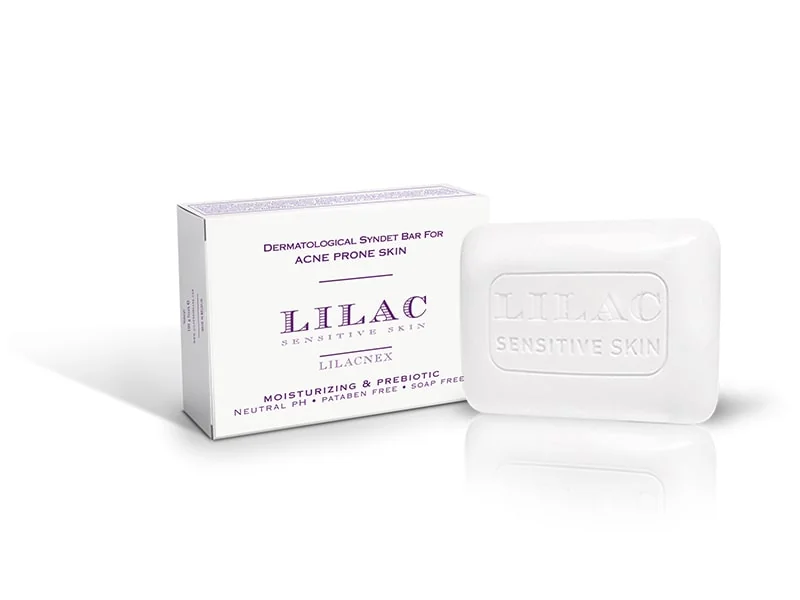 LILAC LILACNEX dermatological Syndet Bar - Dermatologické mydlo proti akné