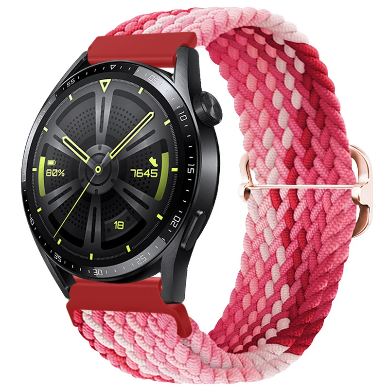 BStrap Elastic Nylon remienok na Garmin Venu 2 strawberry