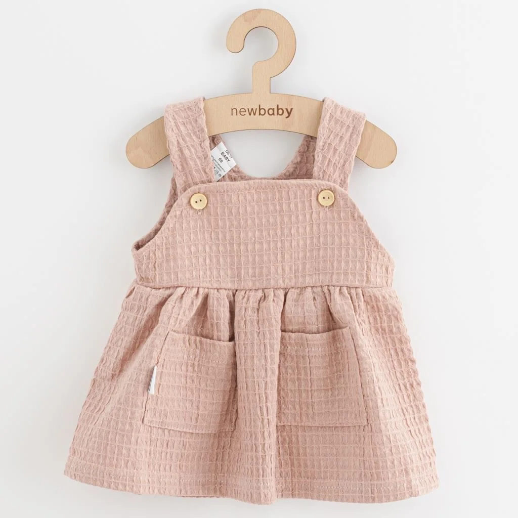 Dojčenská mušelínová suknička New Baby Comfort clothes ružová 92 (18-24m), 20C53451