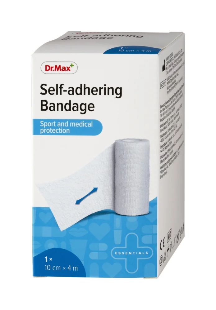 Dr. Max SELF-ADHERING BANDAGE 10CMX4M 1×1 ks, elastické samolepiace ovínadlo