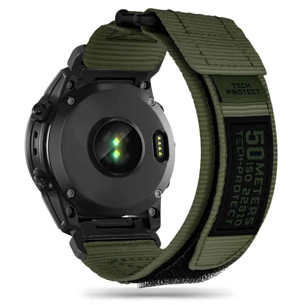 Tech-Protect Scount Pro remienok na Garmin Fenix 5 / 6 / 6 Pro / 7 / 8 47mm / E, military green