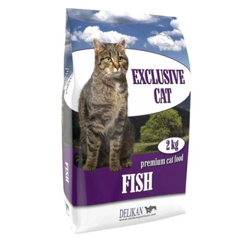 DELIKAN EXCLUSIVE CAT Fish 2kg Krmivo pre vonkajšie a vnútorné mačky s rybou