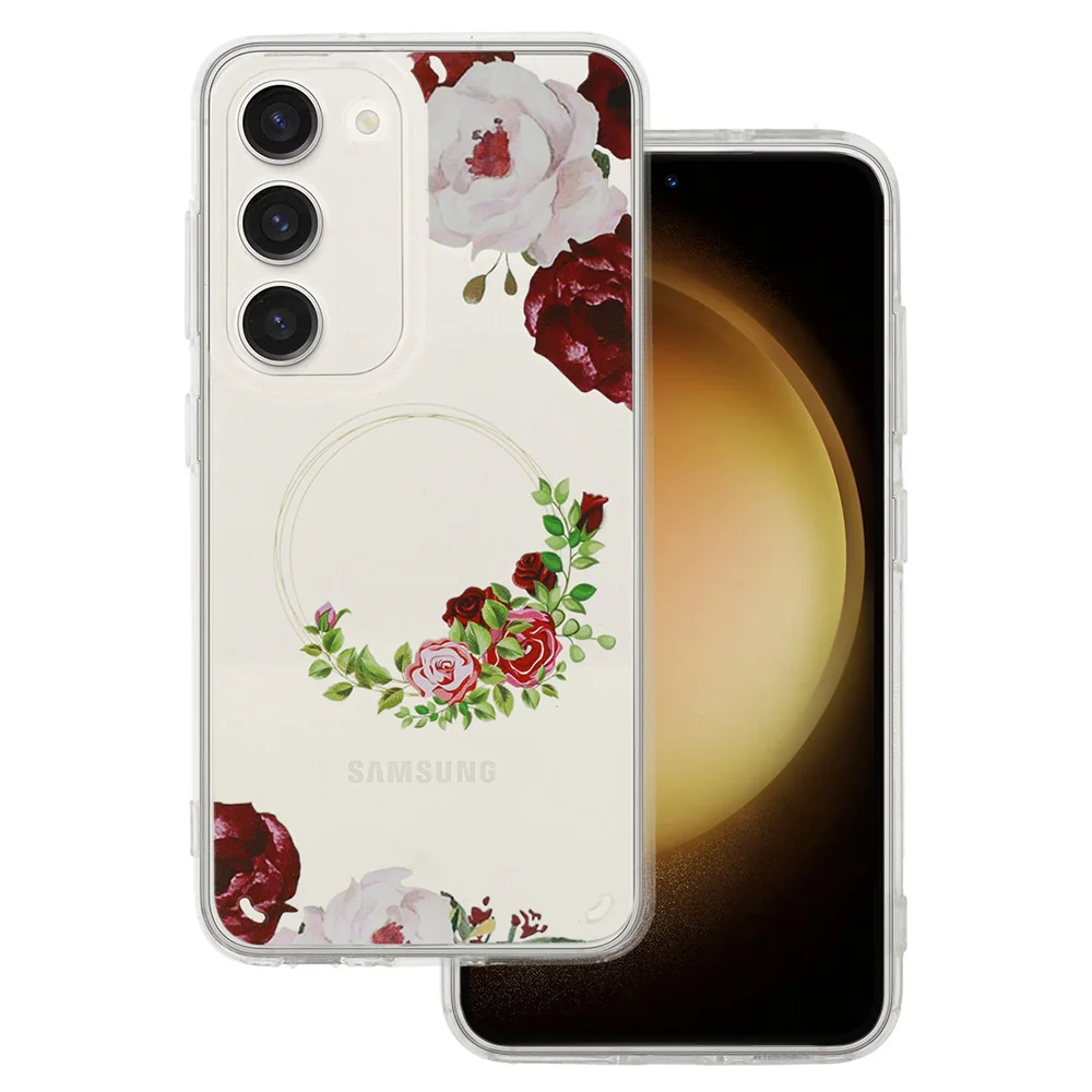 MG Flower kryt na Samsung Galaxy A25 5G / A24 4G, red flower 