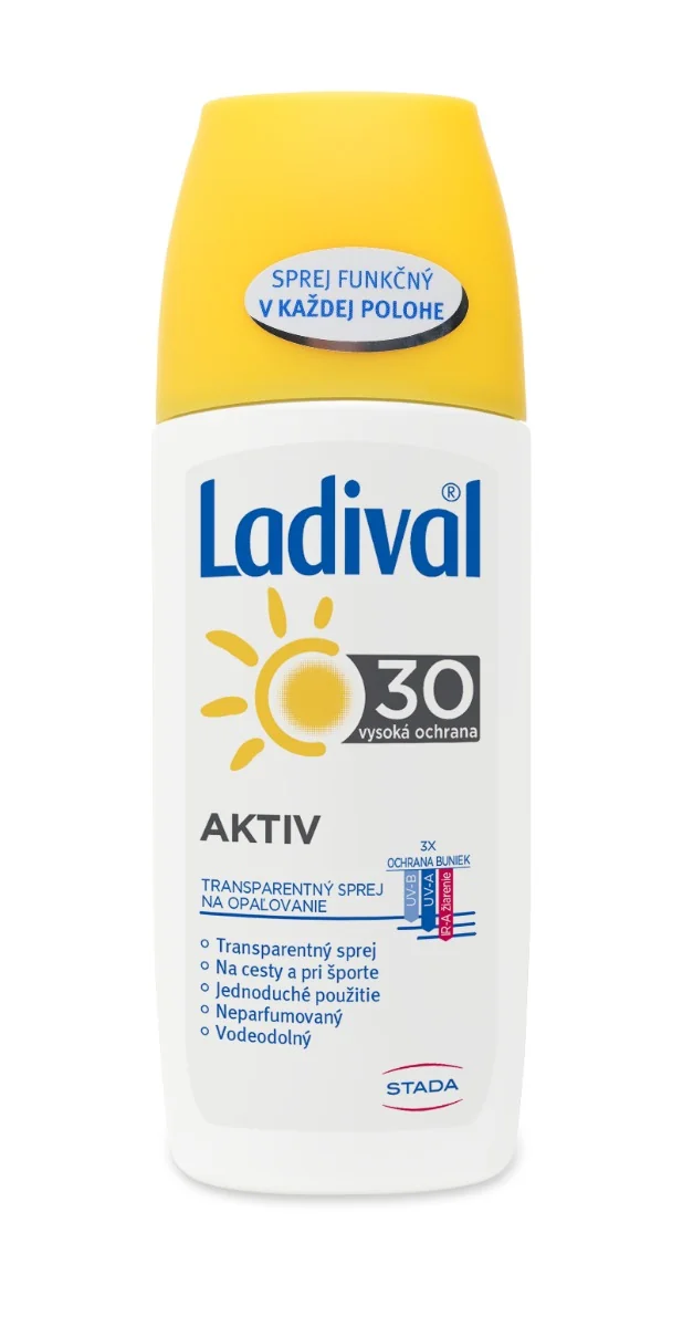 Ladival Transparentný sprej AKTIV SPF 30