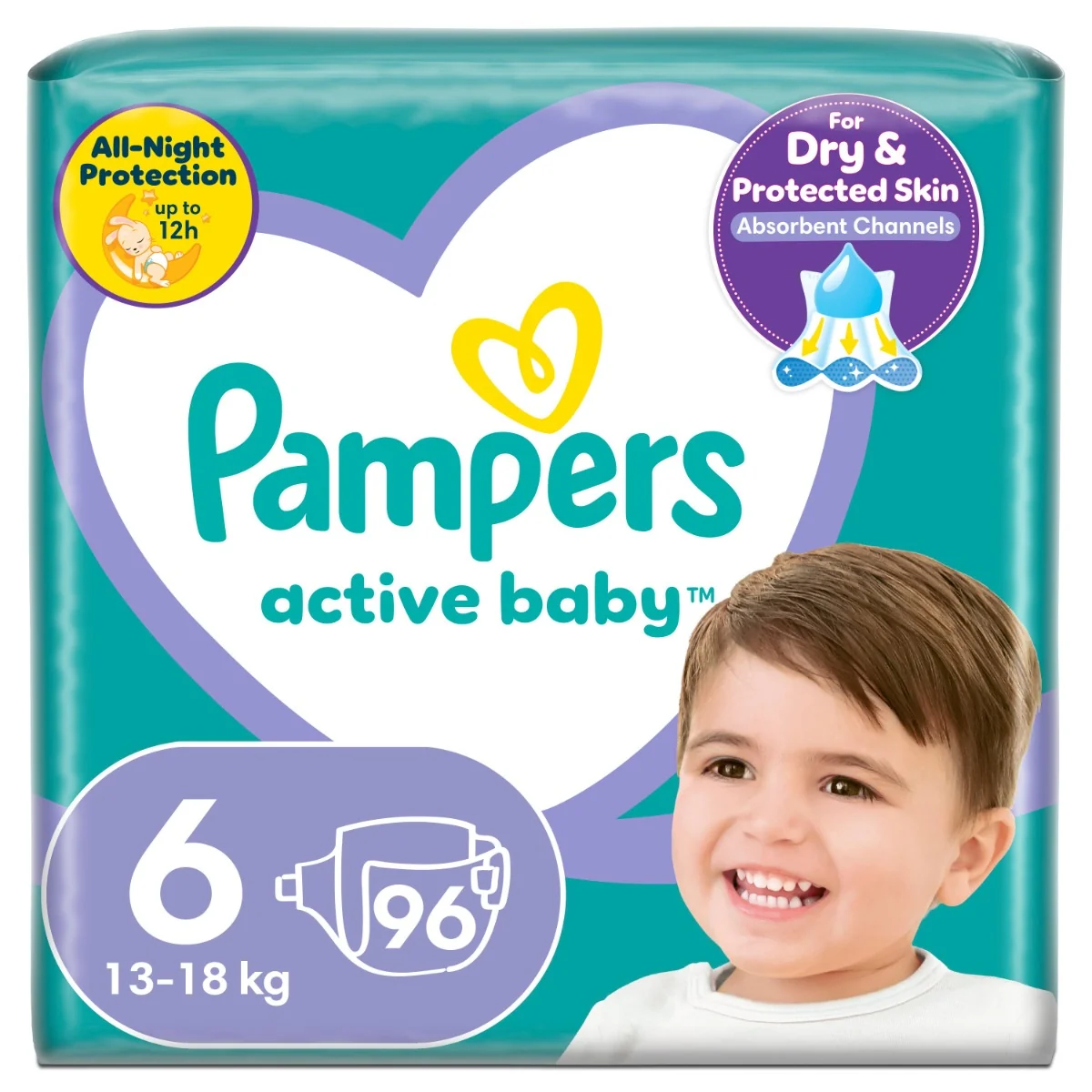 Pampers Active Baby Veľ. 6,96 ks,13kg - 18kg