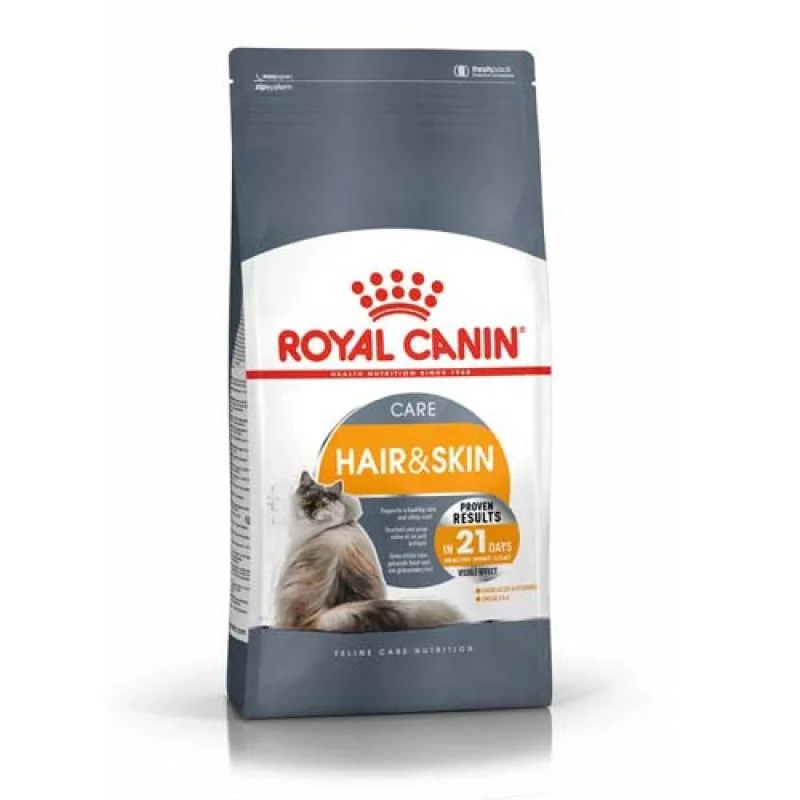 ROYAL CANIN FCN HAIR & SKIN 2kg -suché krmivo pre mačky na podporu zdravej pokožky a srsti