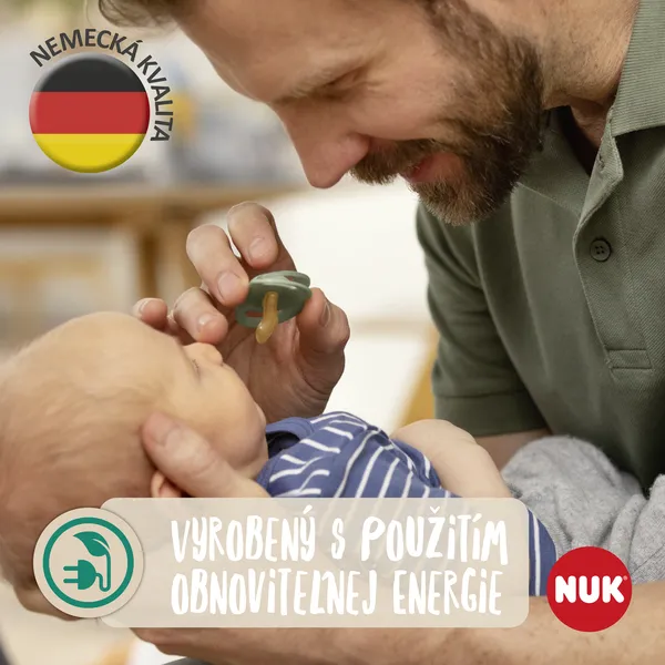 NUK for NATURE BOX cumlík latex 0-6m 1×2 ks, cumlík