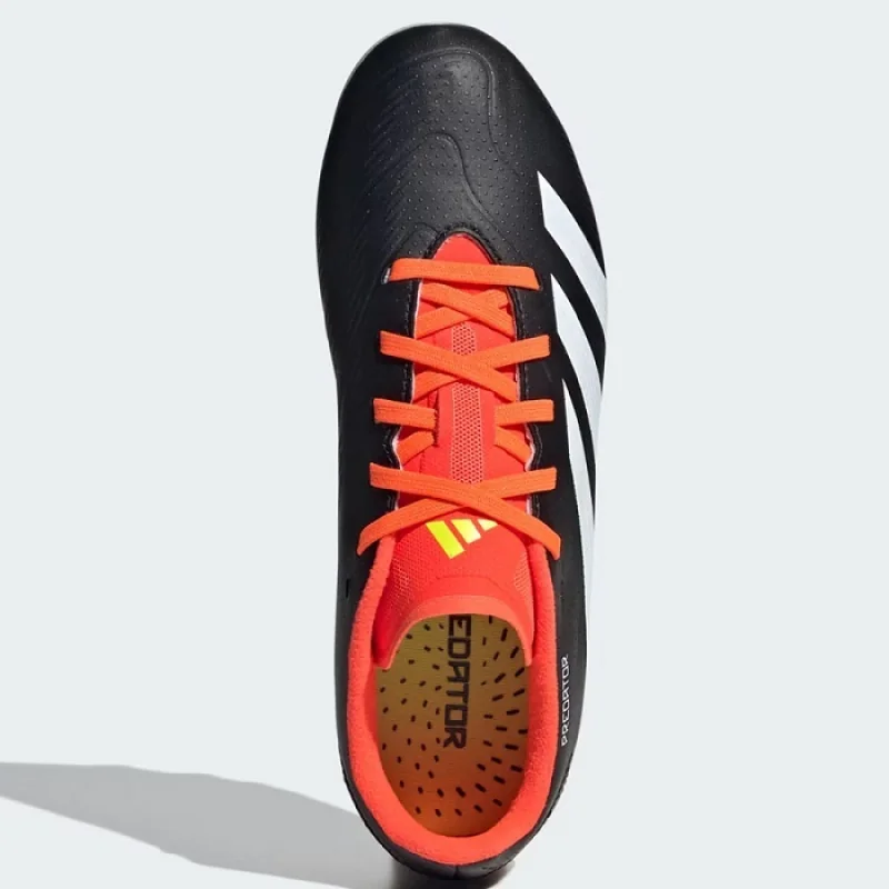 Adidas Predator League L JR MG Detské futbalové kopačky, biela, čierna, oranžová, veľ. 33 