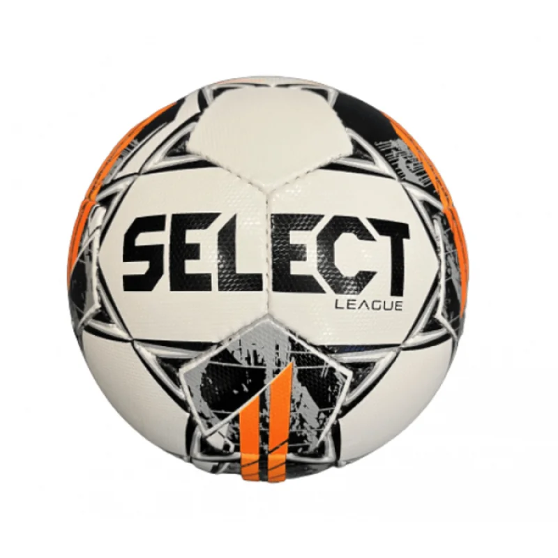 Select League, Futbalová lopta, biela/čierna/oranžová, veľ. 5 108968