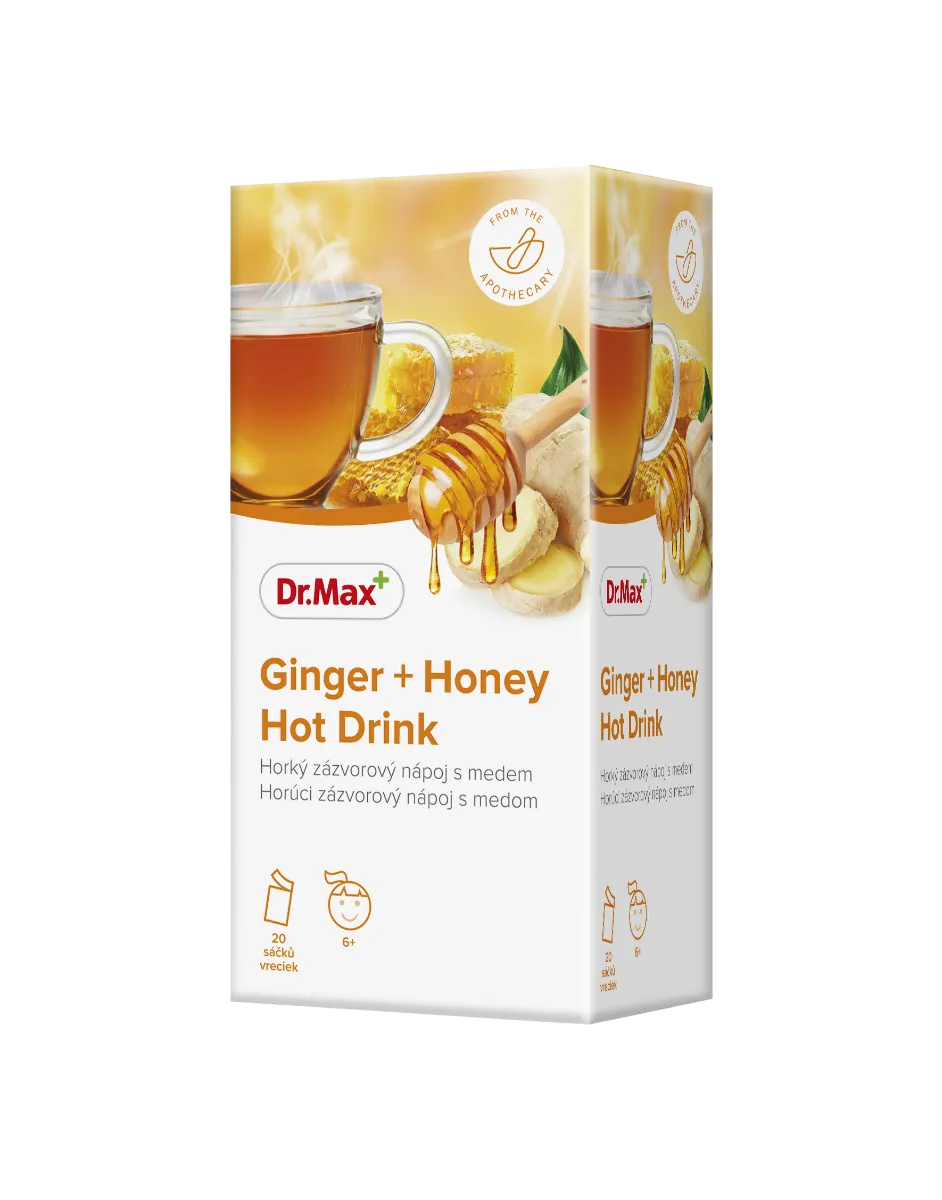 Dr. Max Ginger + Honey Hot Drink 1×20 ks, vrecká