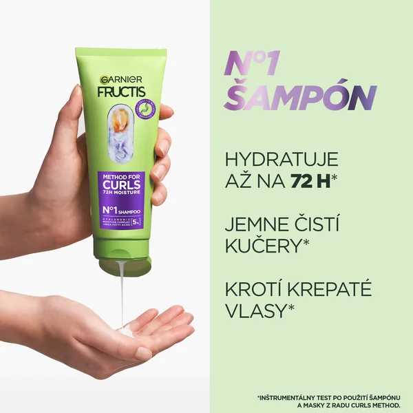 Garnier Fructis Curls Method šampón na suché vlnité a kučeravé vlasy 1×200 ml, šampón