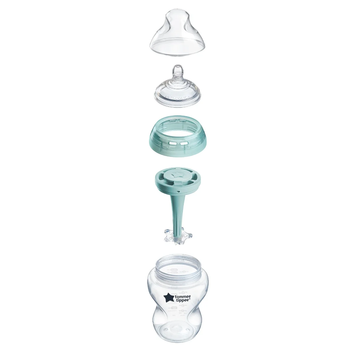 Tommee Tippee ADVANCED ANTI-COLIC Samosterilizačná Dojčenská Fľaša Pomalý Prietok 260 ml 0m+, 3 ks 1×3 ks, dojčenská fľaša