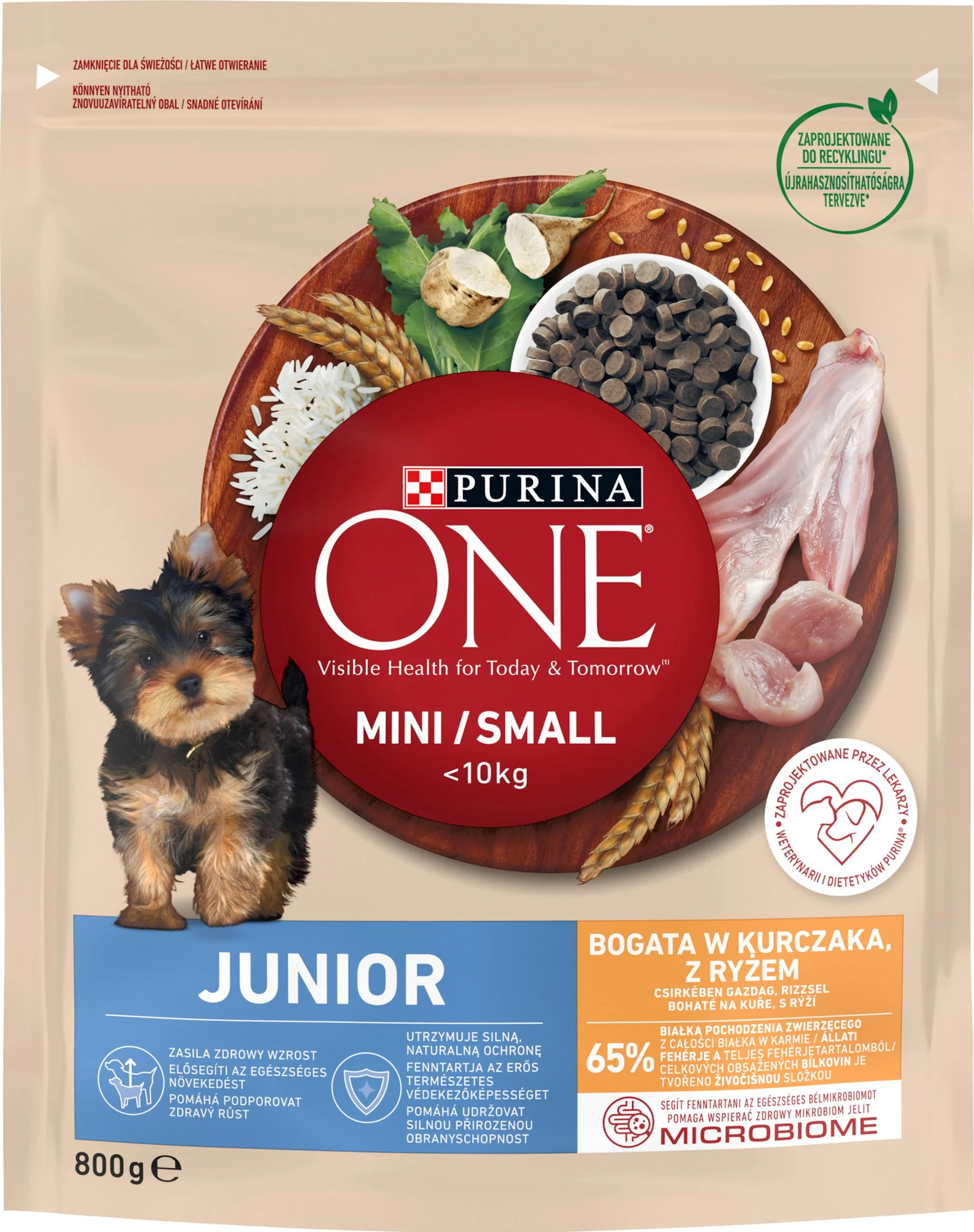 ONE MINI Junior Dog 800g s kuraťom