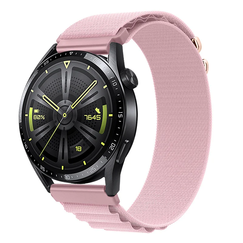 BStrap Nylon Loop remienok na Samsung Galaxy Watch 42mm, powder sand