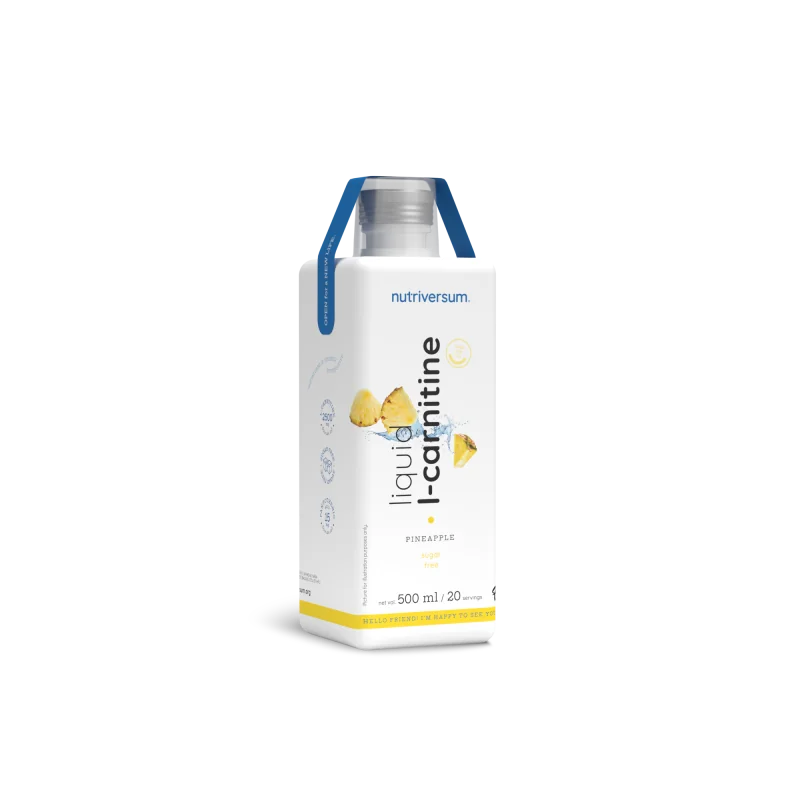 Nutriversum - FLOW - LIQUID L-CARNITINE  (tekutý, 500 ml) - Príchuť višňa