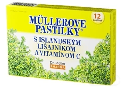 MÜLLEROVE PASTILKY S ISLAND. LIŠAJNÍKOM A VIT. C