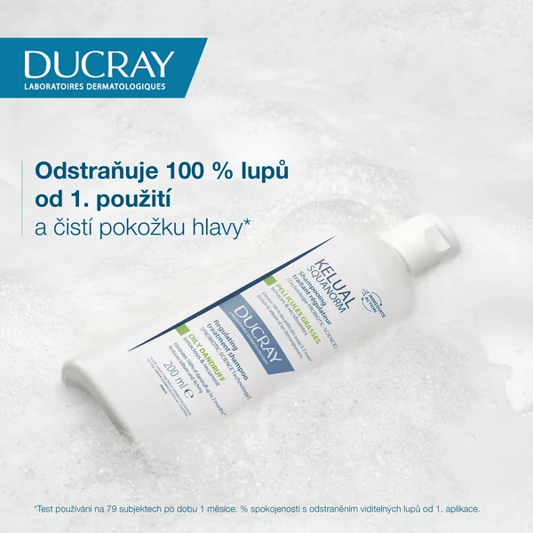 DUCRAY KELUAL SQUANORM Šampón proti mastným lupinám, 200 ml 1×200 ml, šampón proti lupinám