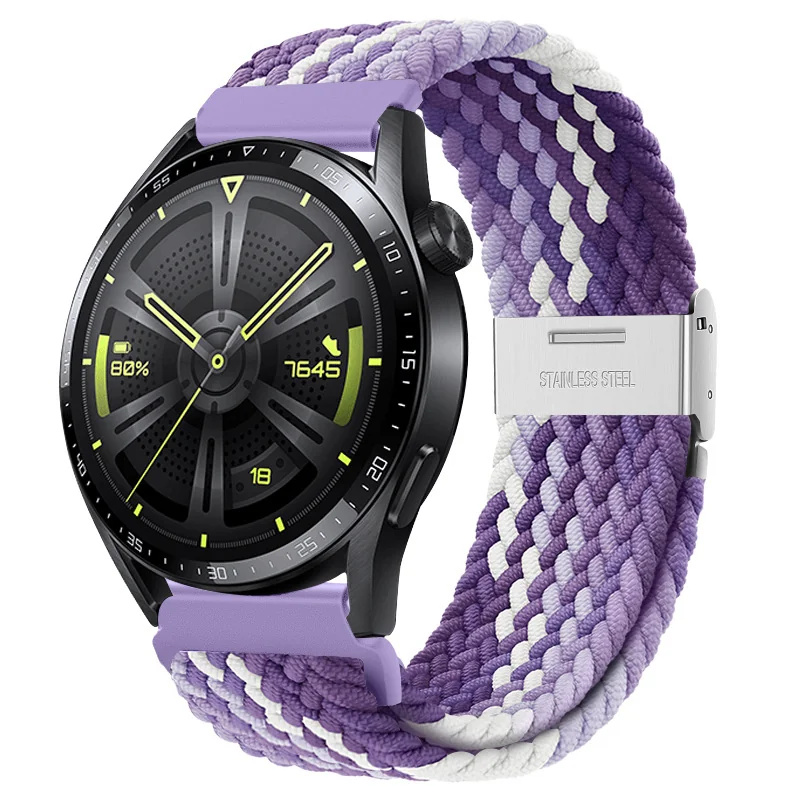 BStrap Elastic Nylon 2 remienok na Garmin Vivoactive 3 grape