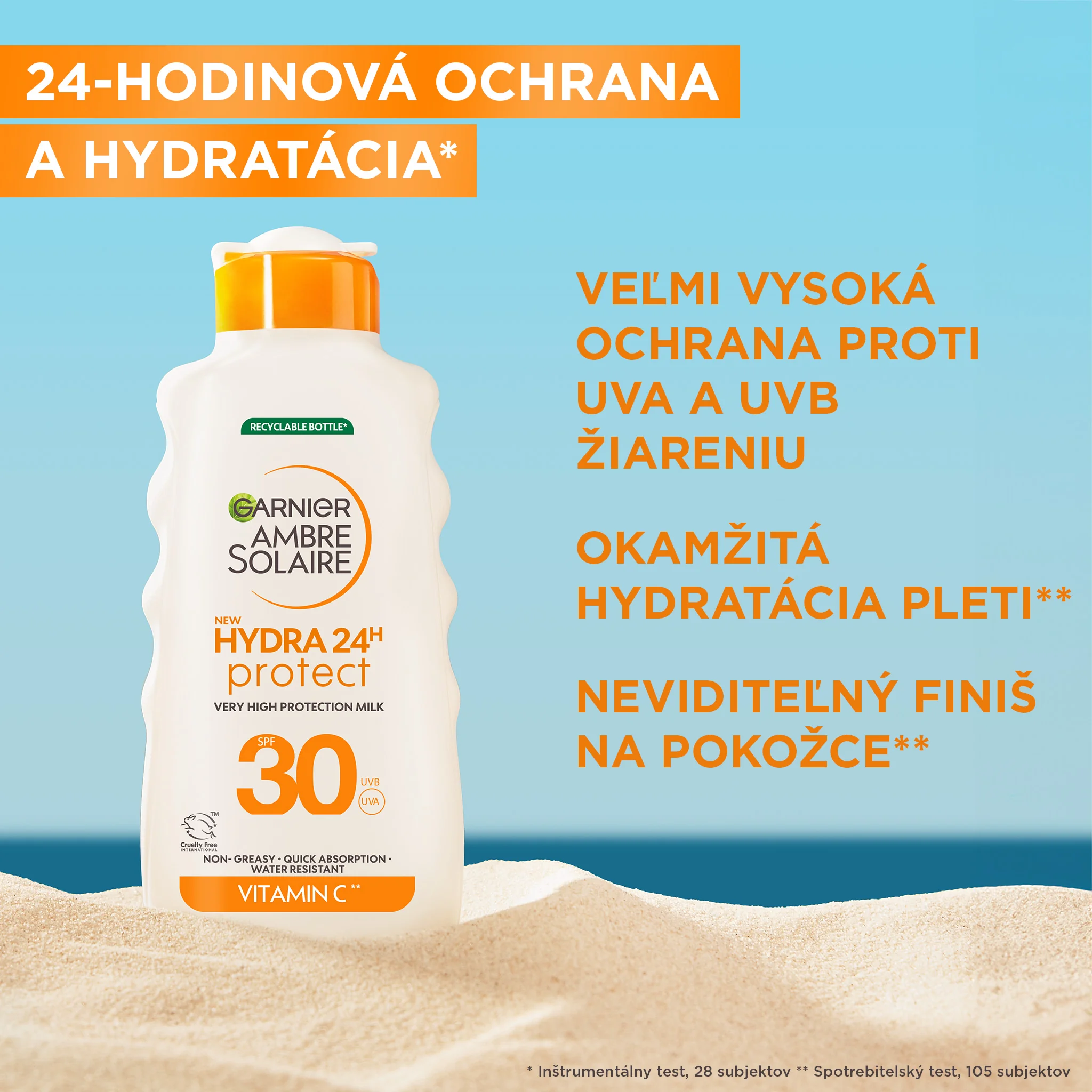 Garnier Ambre Solaire Hydra24h Protect UV ochranné mlieko SPF 30 175 ml