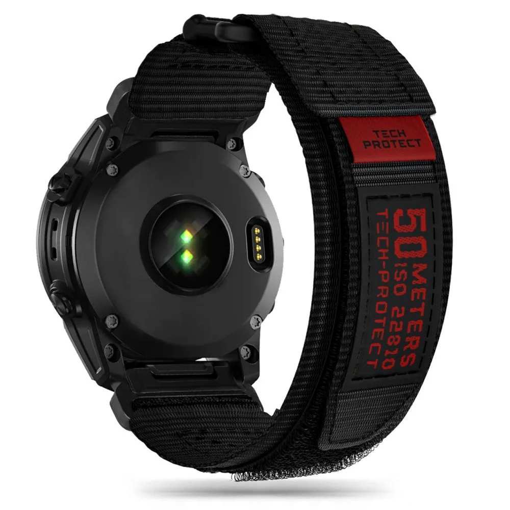 Tech-Protect Scount Pro remienok na Garmin Fenix 5 / 6 / 6 Pro / 7 / 8 47mm / E, black