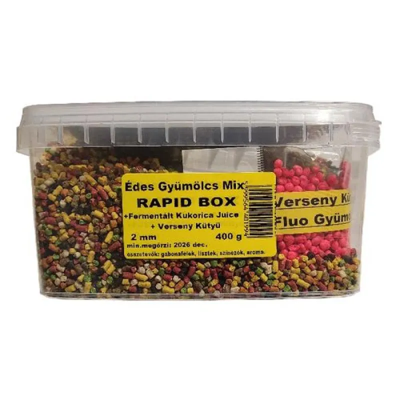 BUKI MIX Premium Rapid Pellet Box 2mm / 400g sladká ovocná zmes 