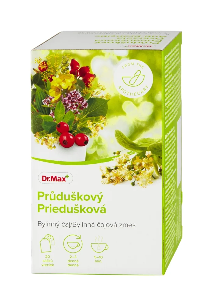 Dr. Max Priedušková bylinná čajová zmes 1×30 g, nálevové vrecúška, 20×1,5 g