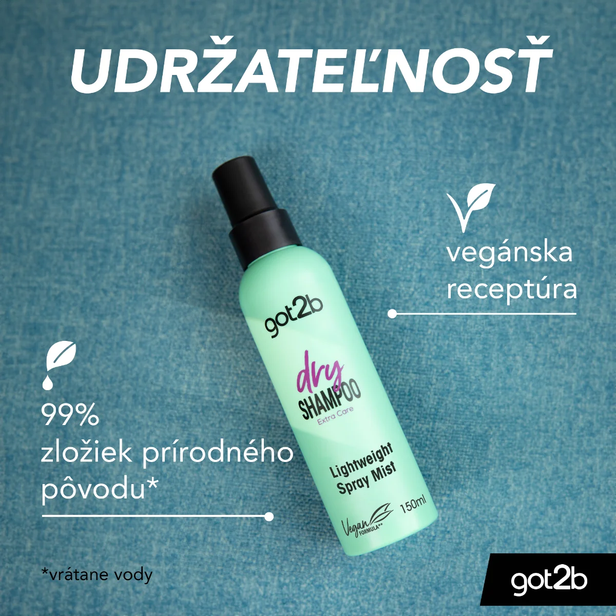 got2b suchý šampón v sprejovej hmle Extra Care 1×150 ml, suchý šampón