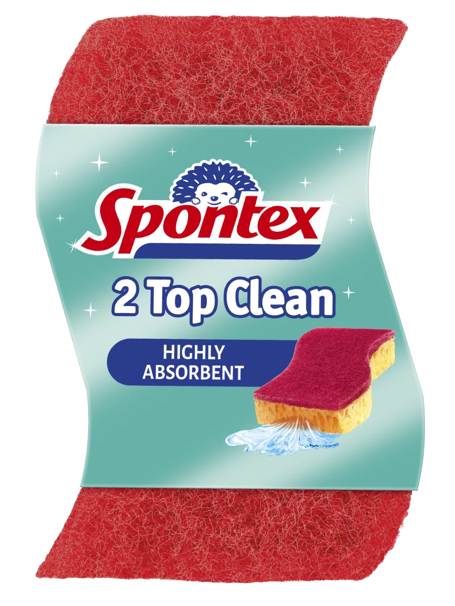 Spontex Top Clean hubka 2ks 1×2 ks, viskózna hubka