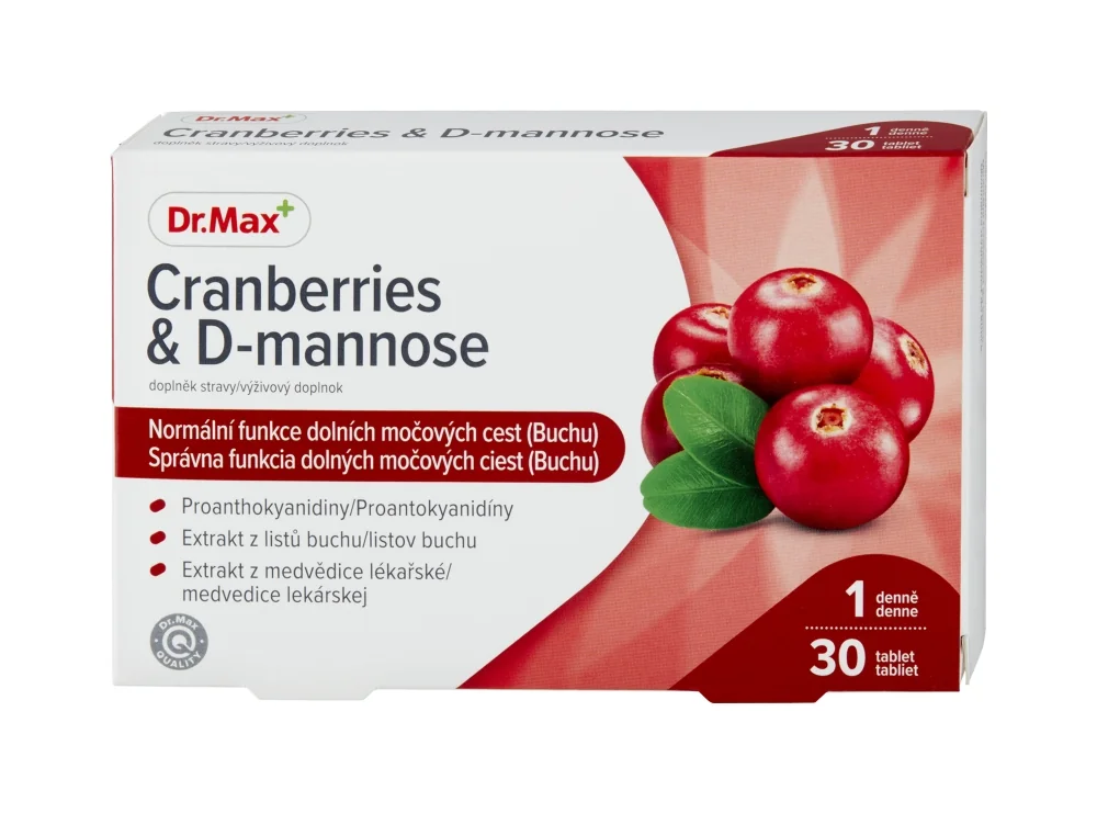 Dr. Max Cranberries & D-mannose 1×30 tabliet