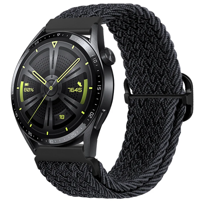 BStrap Braid Nylon remienok na Huawei Watch GT3 42mm black