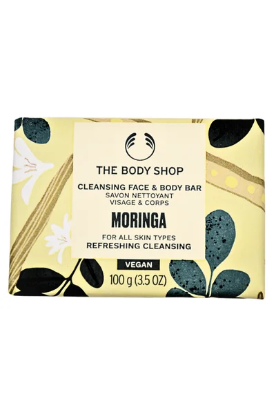 The Body Shop Telové a pleťové mydlo Moringa 1×100 g, tuhé mydlo