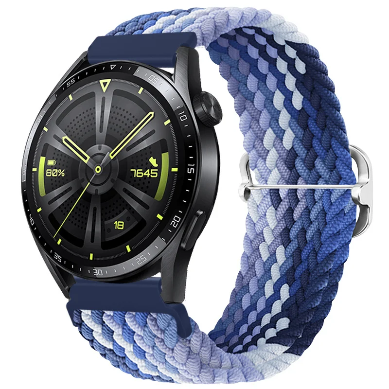 BStrap Elastic Nylon remienok na Huawei Watch GT2 Pro blueberry