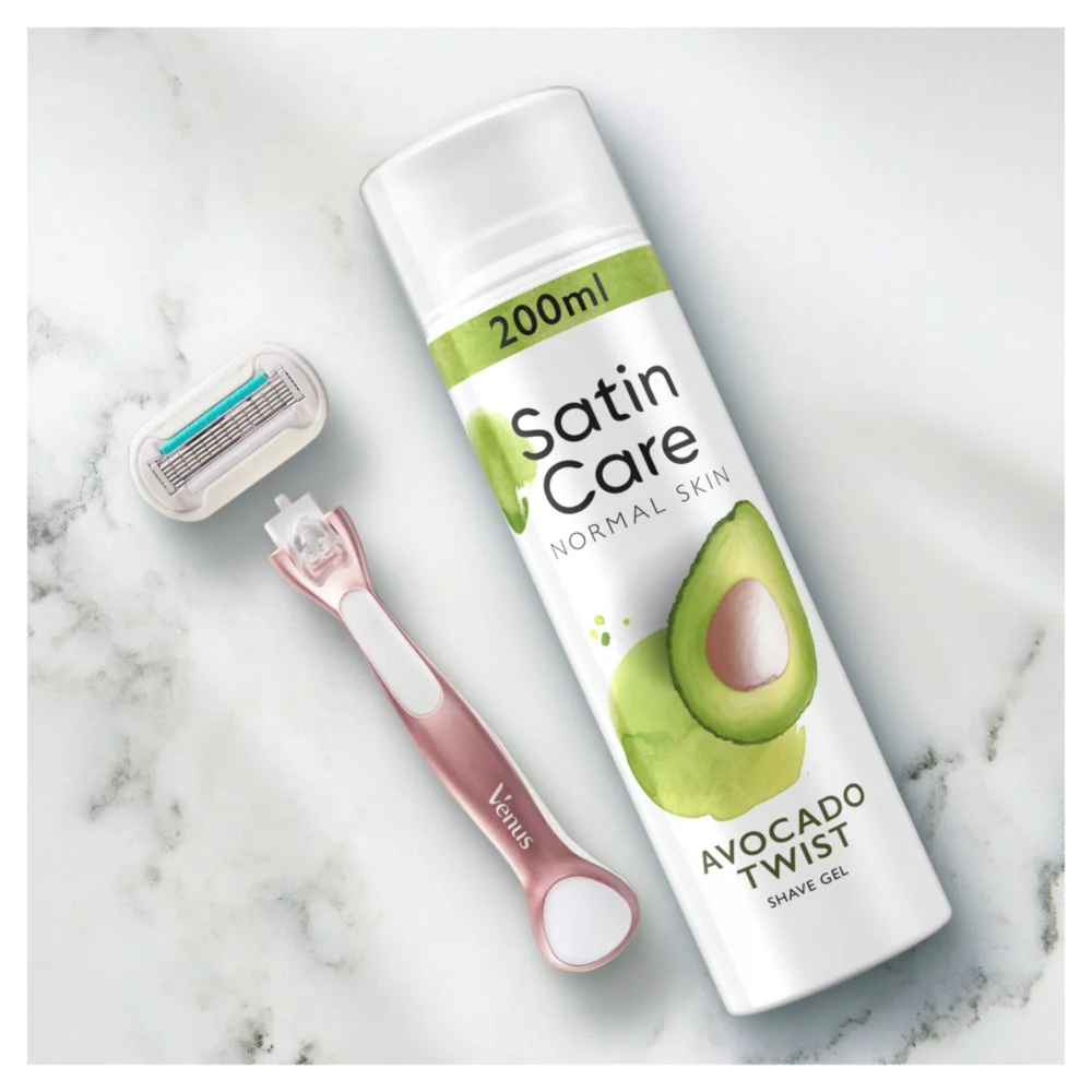 Satin Care Gel 200ml Avocado twist 1×200 ml, gél na holenie