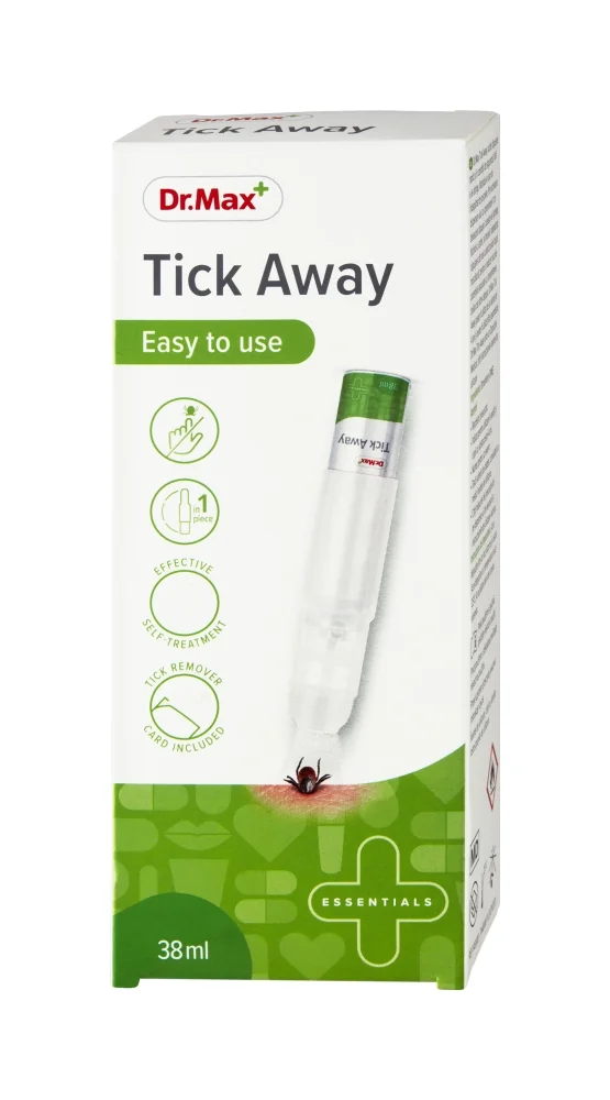 Dr. Max Tick Away 1×1 ks, dávkovač s aplikátorom 1x38 ml + karta na odstraňovanie kliešťov