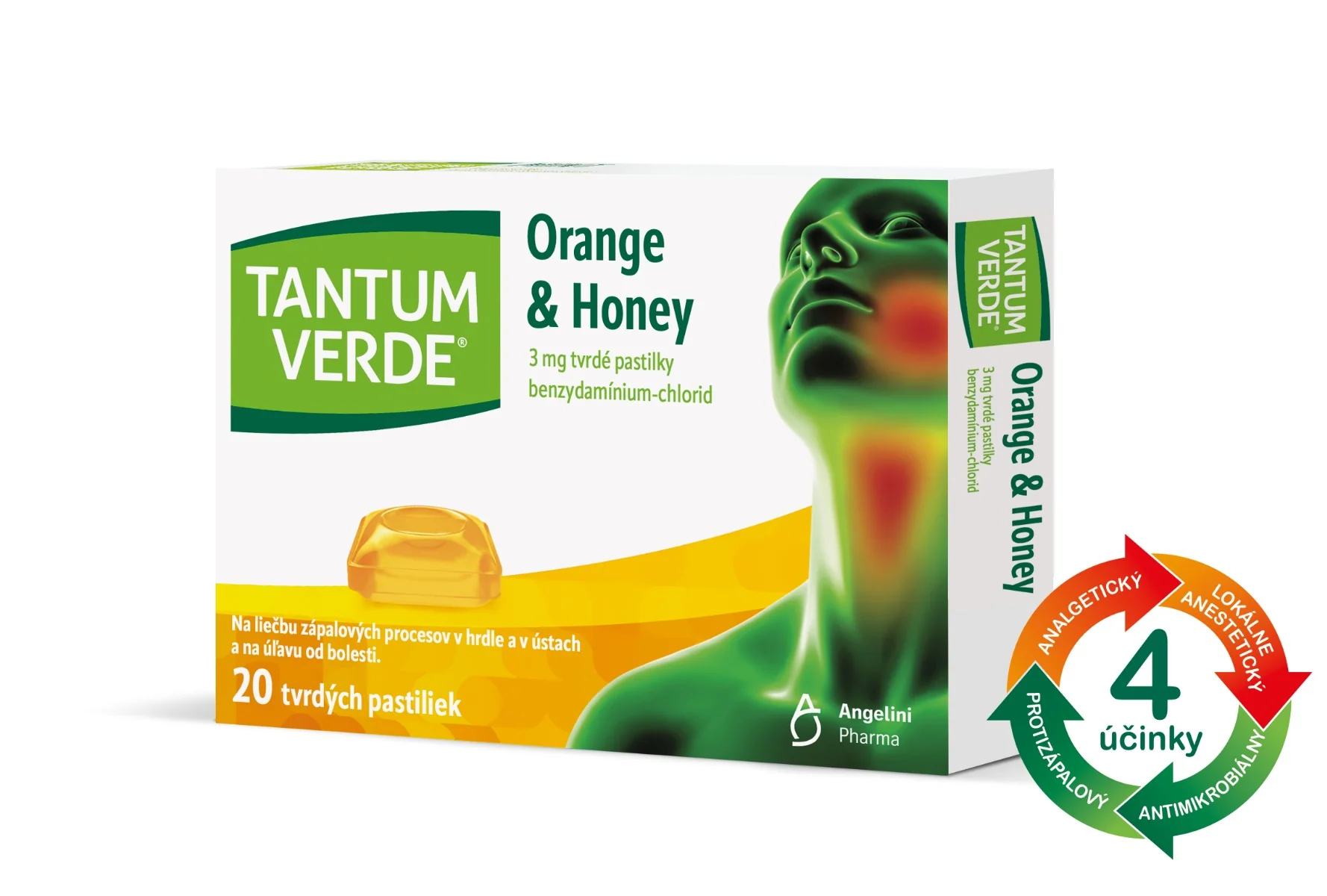 Tantum Orange Honey Lozenges