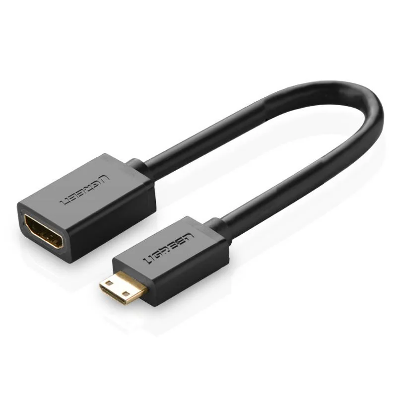 Ugreen 20137 adaptér Mini HDMI - HDMI, M/F, čierny 