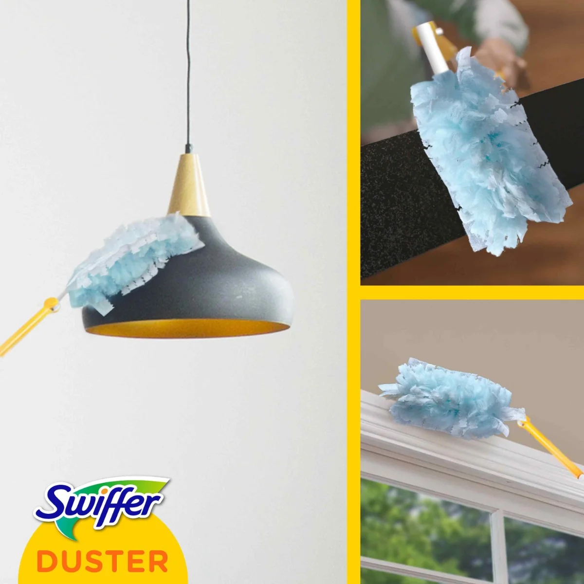 Swiffer Trap & Lock Súprava XXL Prachovky (1 Rukoväť + 2 Náhradných Prachoviek) 1×1 ks, súprava na utieranie prachu