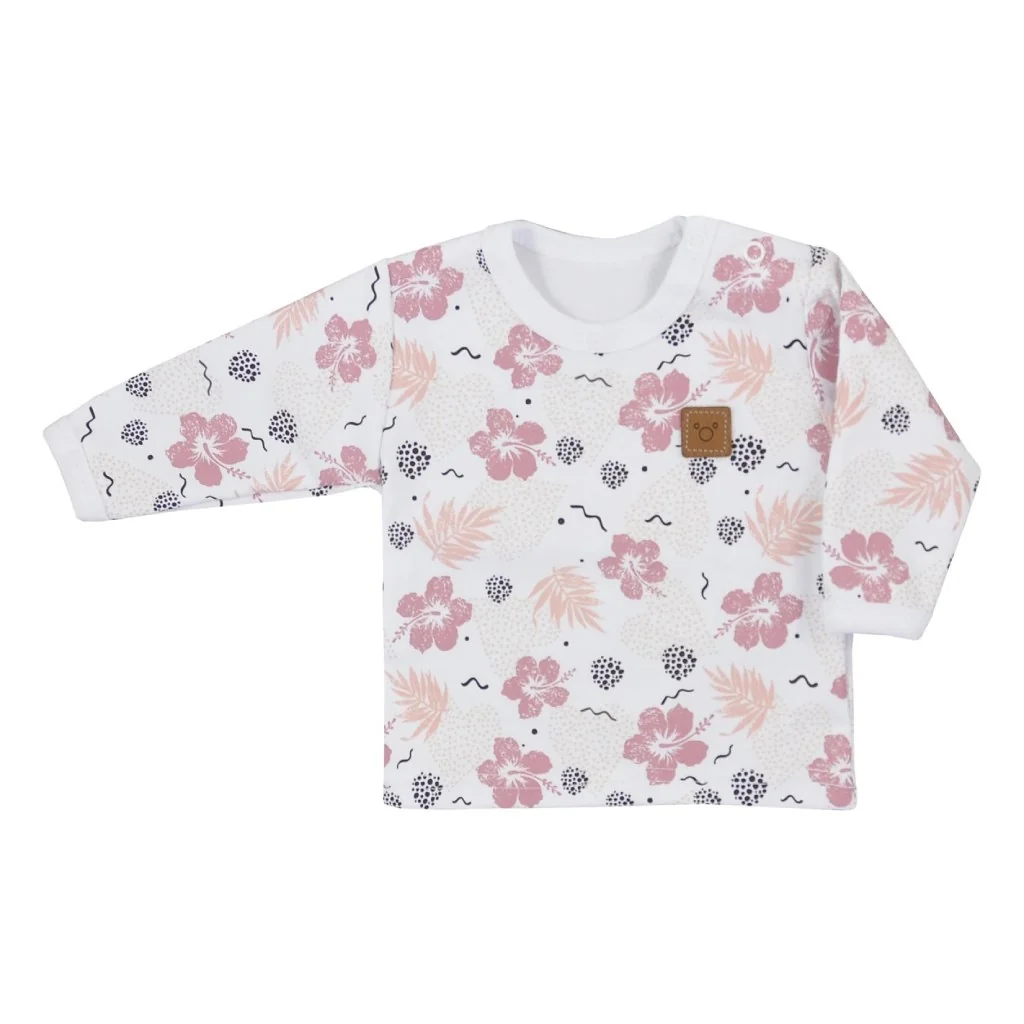 Dojčenské tričko s dlhým rukávom Koala Flowers 74 (6-9m), 