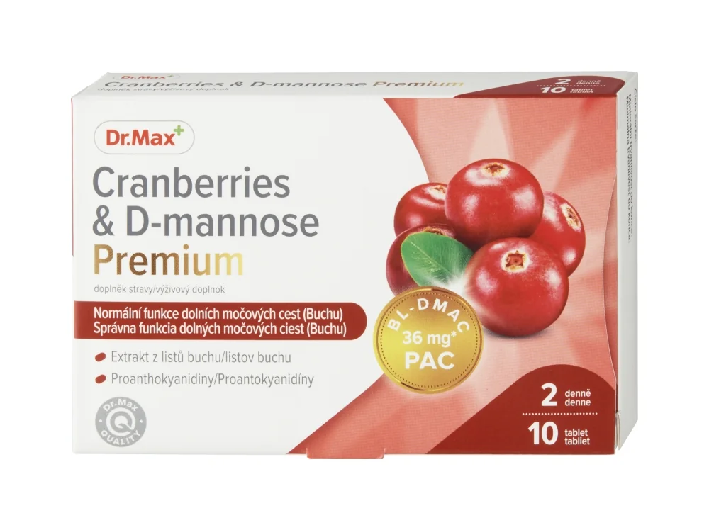 Dr. Max Cranberries & D-mannose Premium 1×10 tabliet