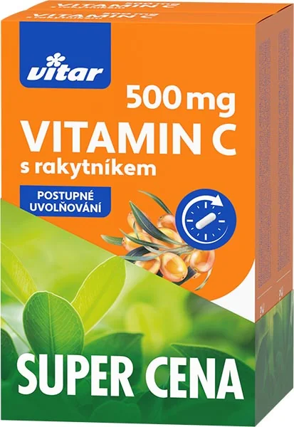 VITAR Vitamín C 500 mg s rakytníkom