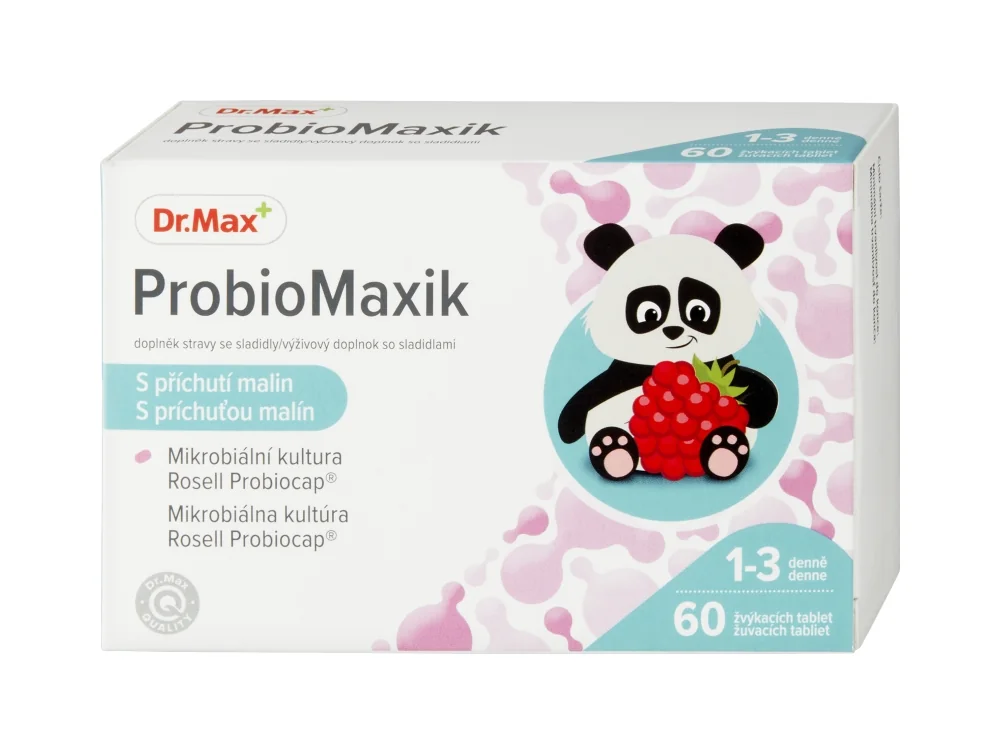 Dr. Max ProbioMaxik 1×60 tbl, žuvacie tablety s probiotikami